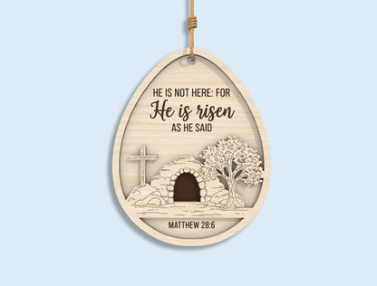 Christian Easter Egg Ornament SVG Bundle for LightBurn and Glowforge