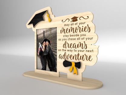 Graduation Photo Frame SVG Laser Cut File for Glowforge and LightBurn