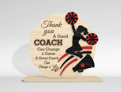 Thank You Coach Sign SVG Bundle for Glowforge and LightBurn
