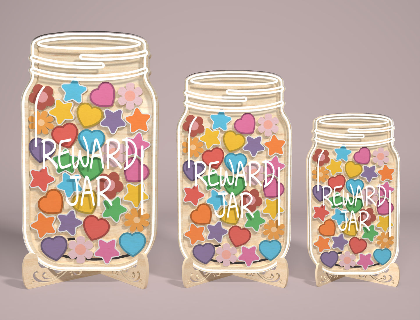 Teacher Shaker Magnet SVG Bundle for xTool Laser Cut File