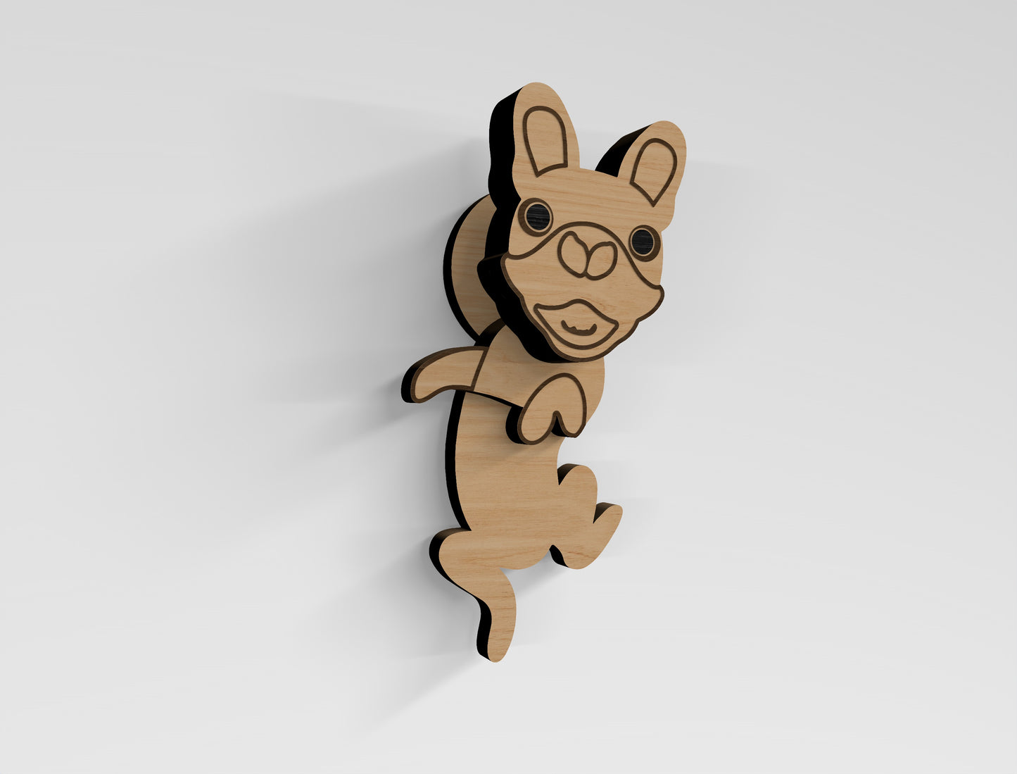 Rolling Dog Magnet SVG Bundle for Glowforge and LightBurn