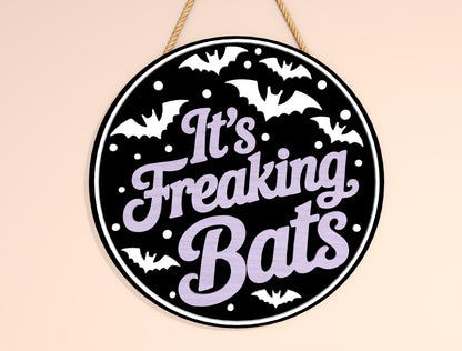 Funny Halloween Round Door Hanger SVG Bundle Laser Cut File | 6 Spooky Quote Designs | Front Door Decor | Glowforge, xTool, LightBurn, etc.