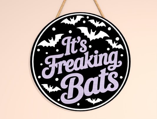 Funny Halloween Round Door Hanger SVG Bundle Laser Cut File | 6 Spooky Quote Designs | Front Door Decor | Glowforge, xTool, LightBurn, etc.