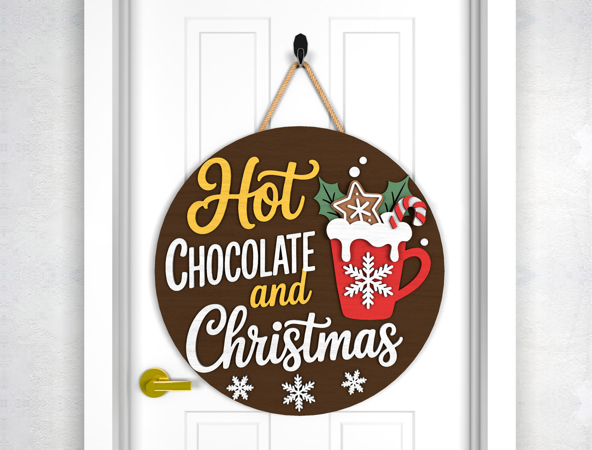Christmas Door Hanger SVG Bundle 9 Gnome Santa Laser Cut Des 8