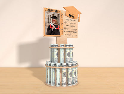 Graduation Money Cake Photo Frame SVG for Glowforge and LightBurn