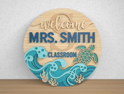 Teacher Door Hanger SVG Bundle for Glowforge xTool LightBurn
