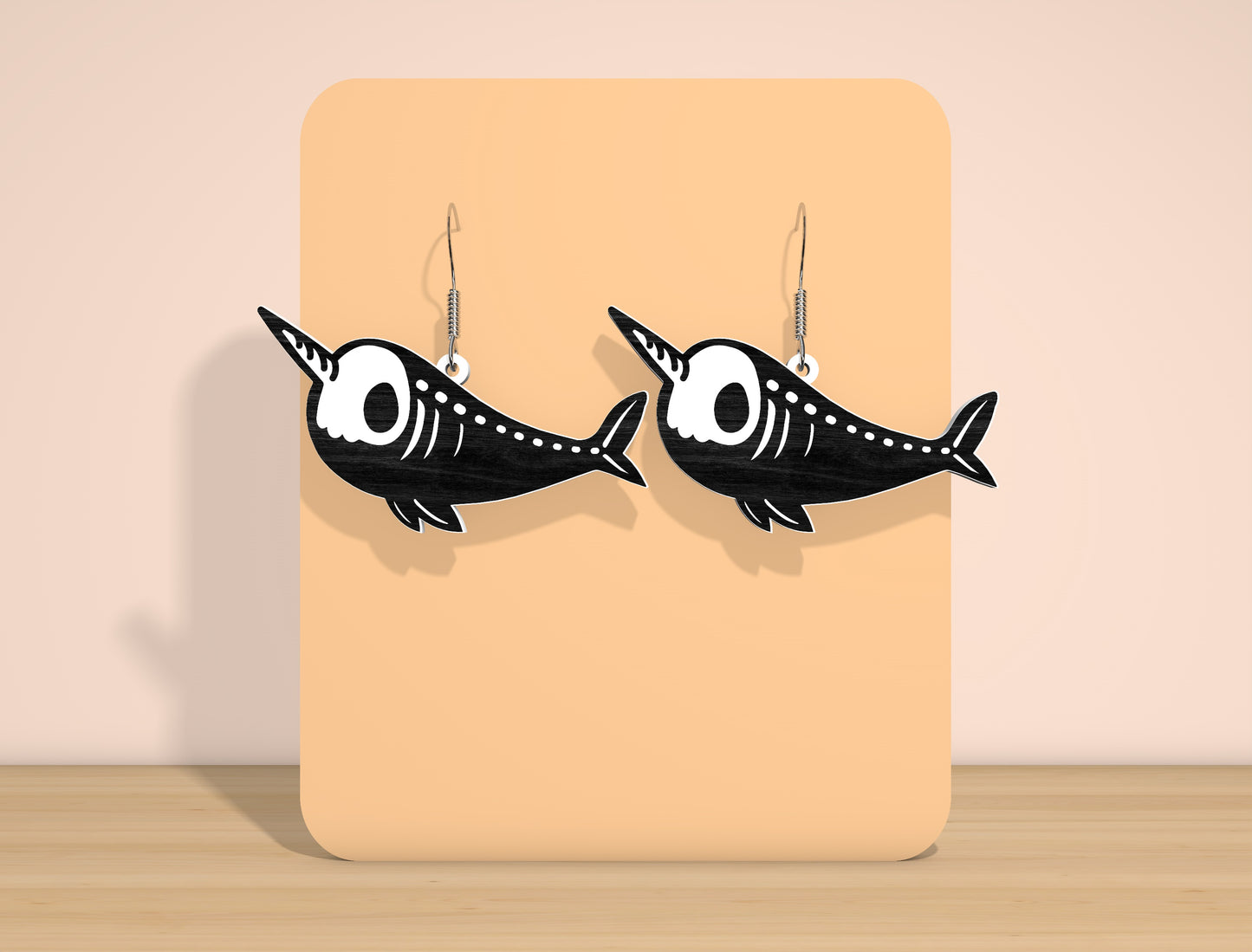 Halloween Ocean Skeleton Earrings SVG Bundle for Glowforge xTool LightBurn