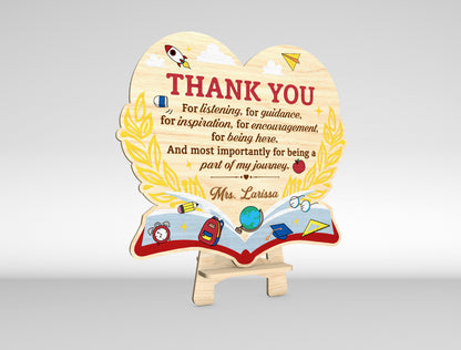 Teacher Appreciation Tabletop SVG Laser Cut File for Glowforge Users