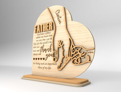Dad Tabletop Sign SVG Laser Cut File for xTool and LightBurn