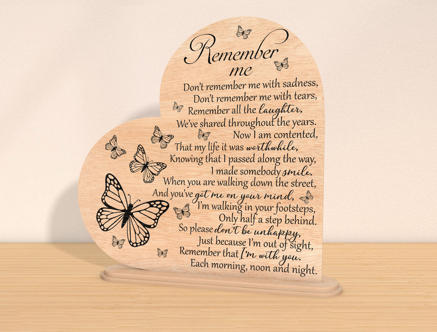 Remember Me Memorial SVG Laser Cut File for Glowforge