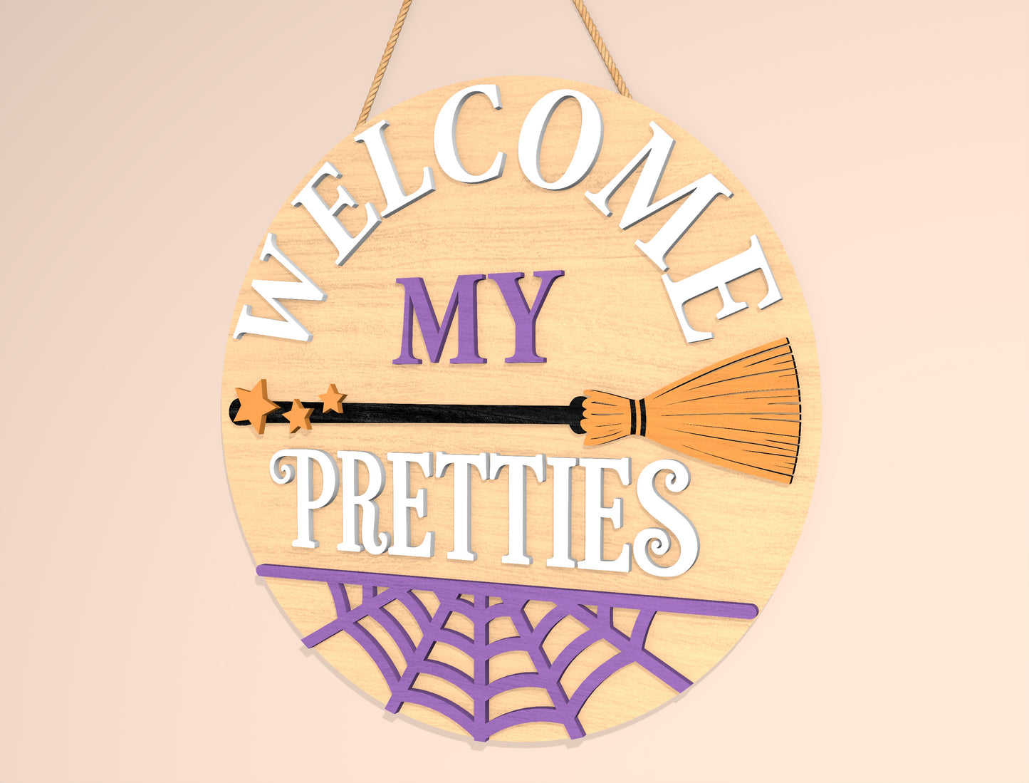 It's Frickin Bats In Here and Welcome My Pretties Door Hanger SVG Set for Glowforge xTool