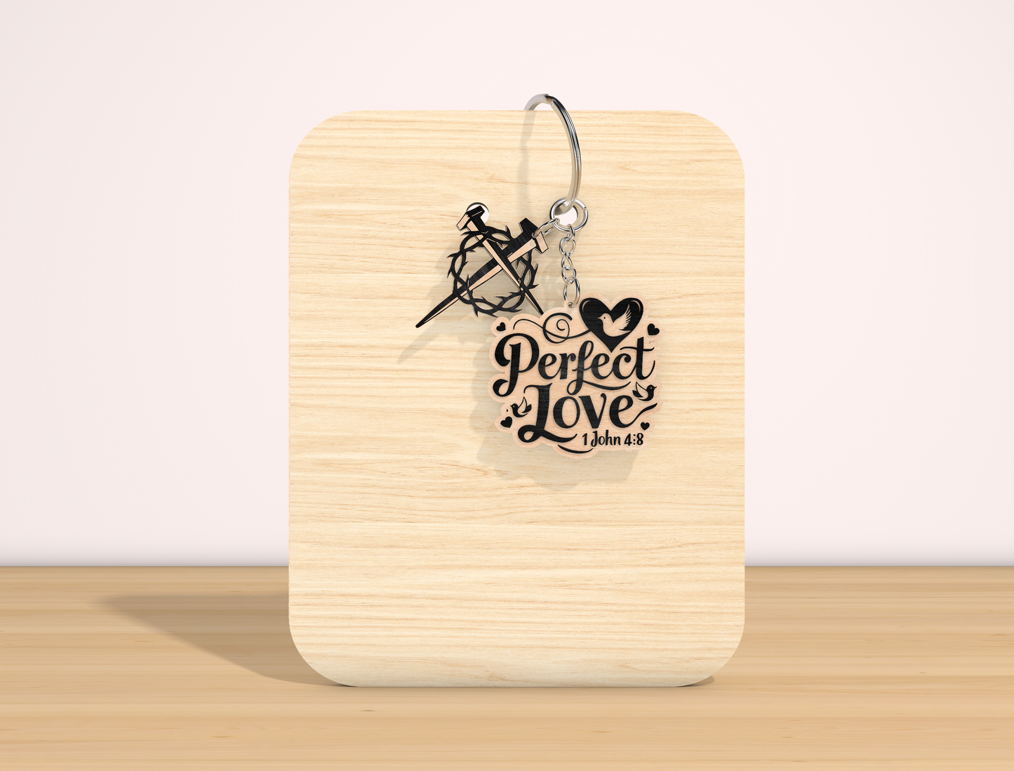 Christian Bible Verse Keychain SVG Inspirational Faith for Glowforge
