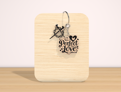 Christian Bible Verse Keychain SVG Inspirational Faith for Glowforge