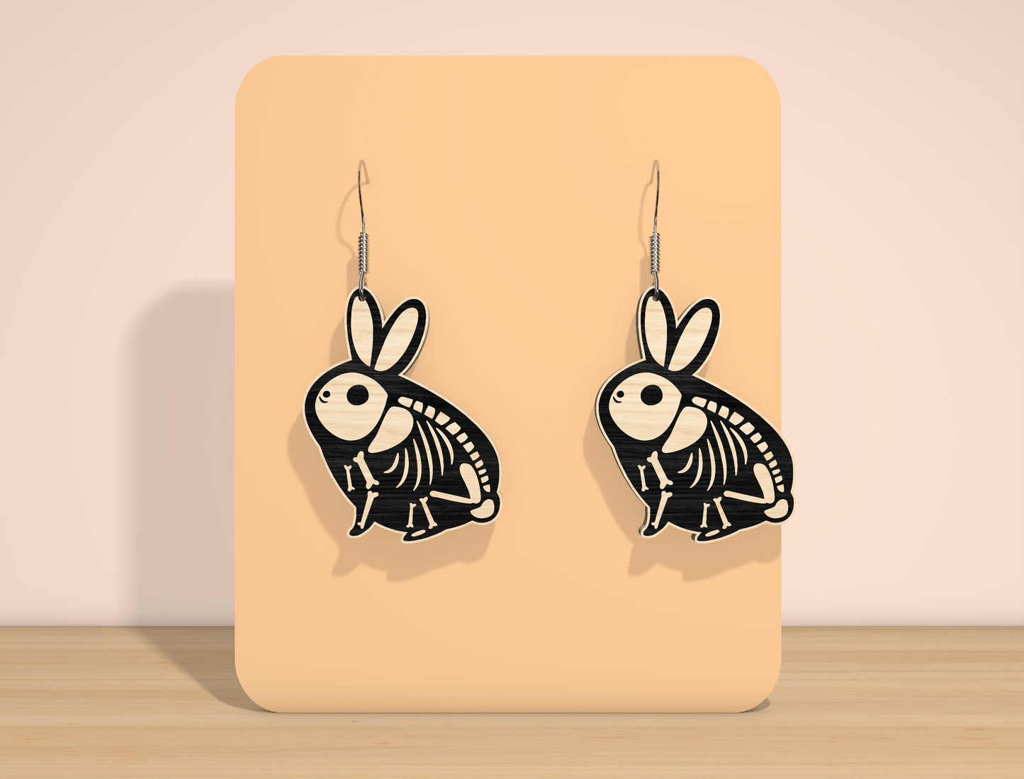 Halloween Skeleton Earrings SVG Bundle for Glowforge and xTool