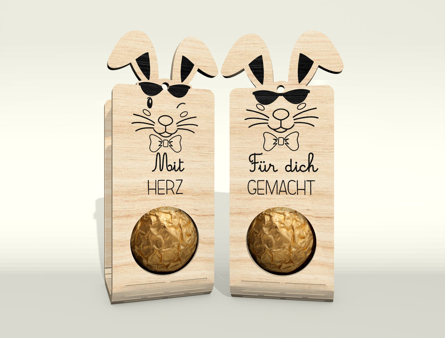 Easter Bunny Chocolate Holder SVG Bundle 25 Designs for Glowforge and xTool