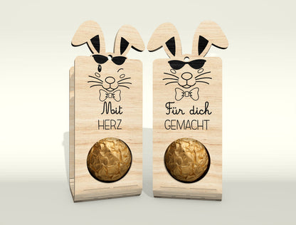 Easter Bunny Chocolate Holder SVG Bundle 25 Designs for Glowforge and xTool