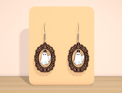 Ghost Earrings SVG Bundle for Glowforge xTool LightBurn