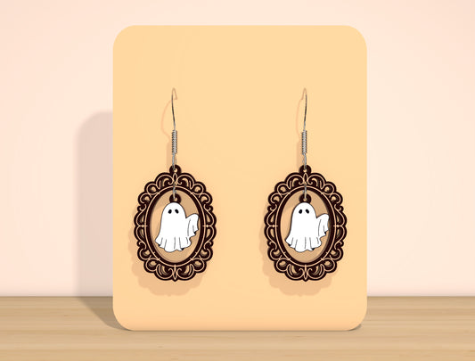 Ghost Earrings SVG Bundle for Glowforge xTool LightBurn