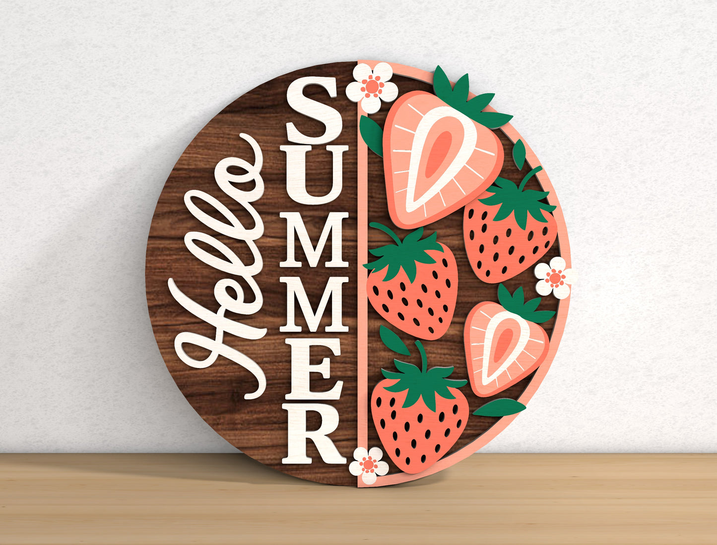 Tropical Fruit Summer Door Hanger SVG Bundle for Glowforge Users