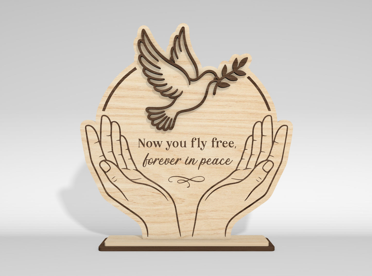 Memorial Tabletop Sign SVG Bundle Photo Frame Laser Cut File for LightBurn