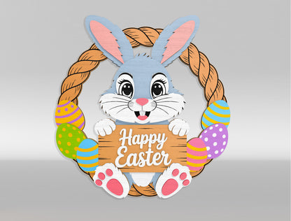 Happy Easter Bunny and Friends Bundle SVG 6 Designs for LightBurn and xTool