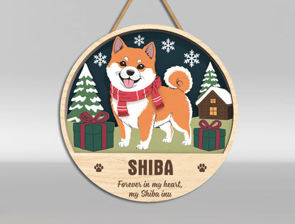 Personalized Dog Door Sign SVG Bundle Custom Pet Portrait Decor Laser Cut File for xTool