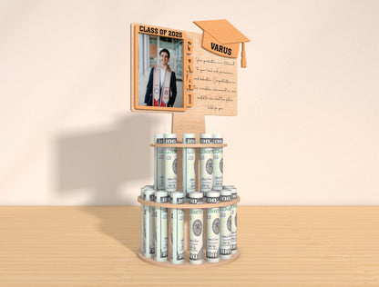Graduation Money Cake Photo Frame SVG for Glowforge and LightBurn