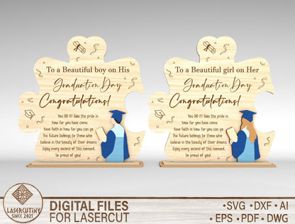 Graduation Quote Sign SVG Laser Cut File for Glowforge and LightBurn