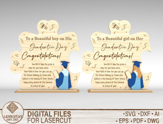 Graduation Quote Sign SVG Laser Cut File for Glowforge and LightBurn