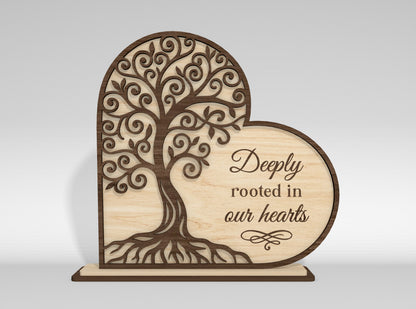 Memorial Tabletop Sign SVG Bundle Photo Frame Laser Cut File for LightBurn