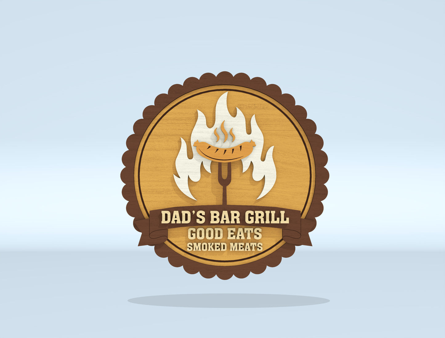 BBQ Grill Sign Bundle SVG Laser Cut File for xTool and Glowforge