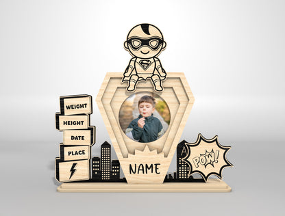 Personalized Family Photo Frame SVG Bundle for Glowforge and xTool