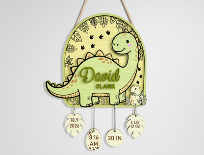 Woodland Baby Name Sign SVG File for Glowforge and xTool