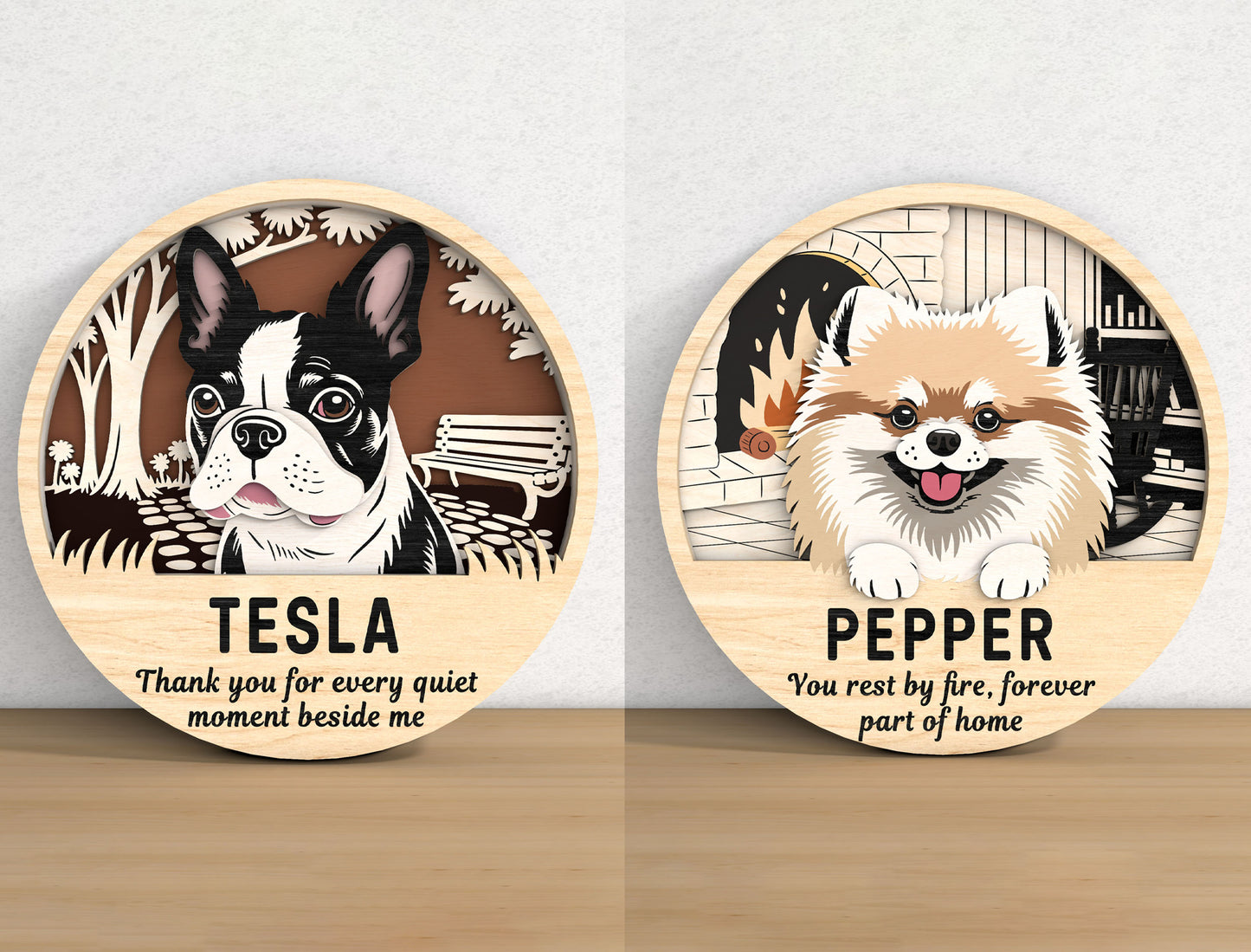 Dog Memorial Sign SVG Laser Cut File Bundle for xTool, Glowforge, or LightBurn