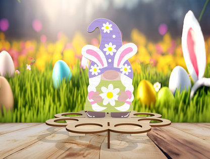 Easter Gnome Egg Holder SVG Spring Egg Display for LightBurn and xTool