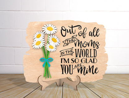 Mother Flower Quote Sign SVG Bundle A Mother Is Like for Glowforge