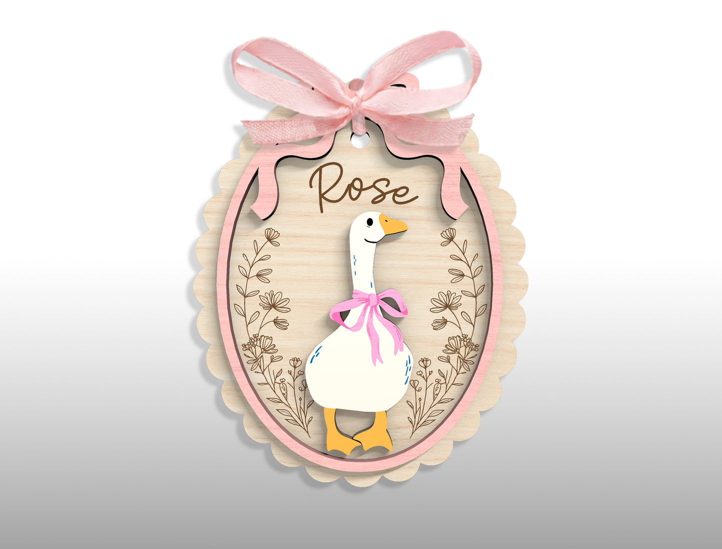 Easter Basket Tag Ornament SVG 23 Designs Laser Cut for Glowforge and xTool