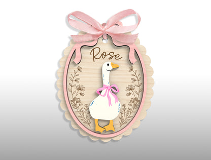 Easter Basket Tag Ornament SVG 23 Designs Laser Cut for Glowforge and xTool