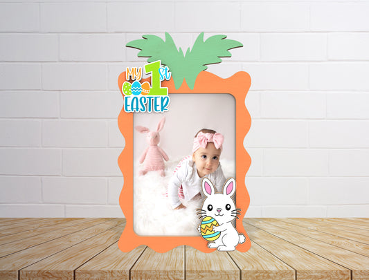 My First Easter Photo Frame SVG Bundle Baby Bunny for LightBurn and xTool