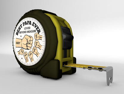 "Loved Beyond Measure" Dad Tape Measure Sign SVG Laser Cut File for xTool and LightBurn