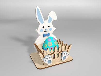 Easter Egg Holder Stand SVG Bunny Chick Lamb 8 Designs for LightBurn and xTool