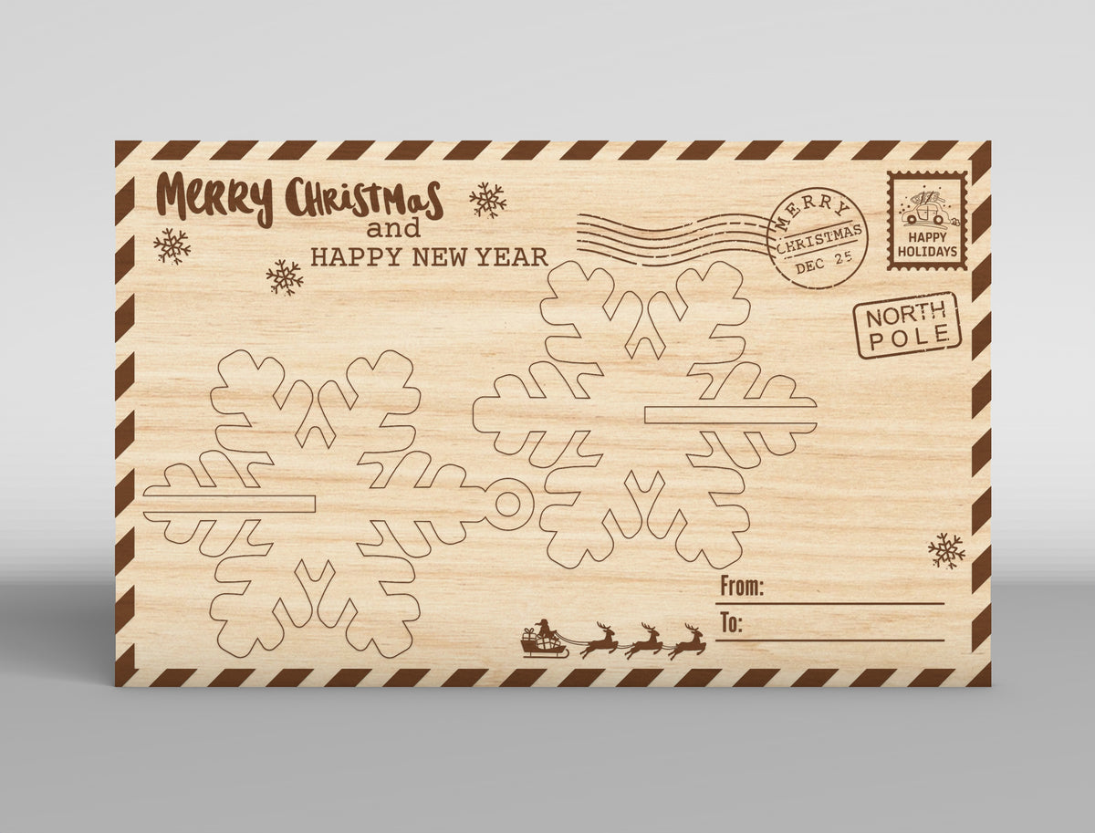 Christmas Gift Card Holder SVG Bundle 16 Laser Cut Designs
