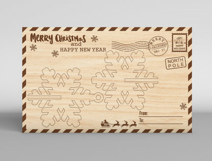 Christmas Gift Card Holder SVG Bundle 16 Laser Cut Designs