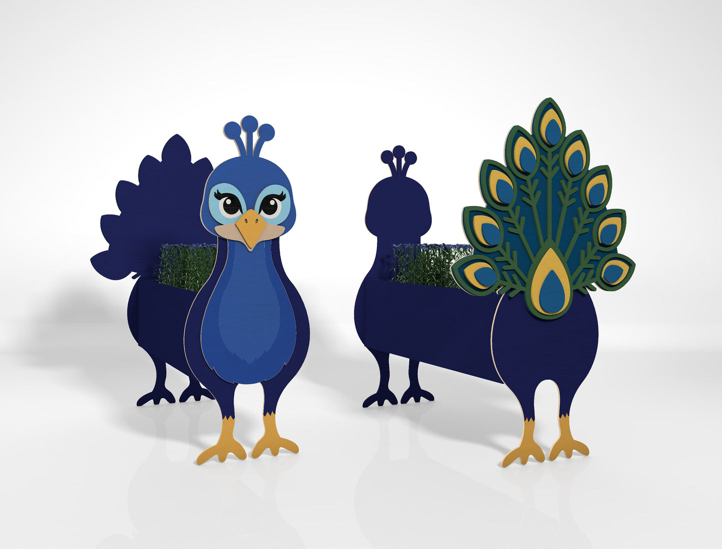 Animal Planter SVG Bundle for Glowforge and xTool