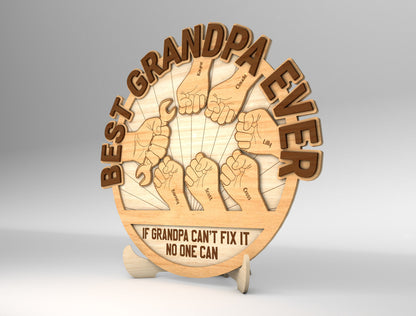 If Dad Can't Fix It Sign SVG Laser Cut File for Glowforge and LightBurn