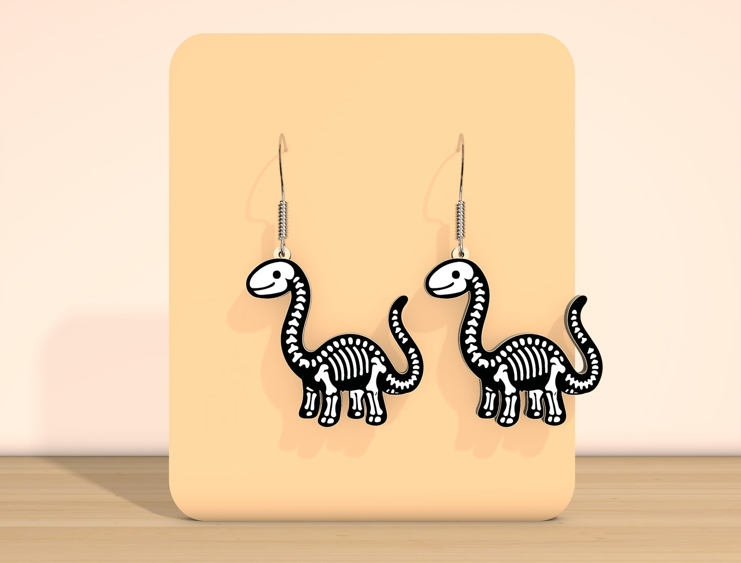 Halloween Animal Skeleton Earrings SVG Bundle Laser Cut File | 10 Spooky Animal Designs | Gothic Jewelry Style | Glowforge, xTool, LightBurn, etc.