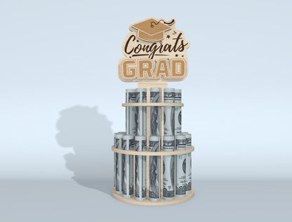 Graduation Money Cake SVG Bundle Laser Cut File for Glowforge and LightBurn