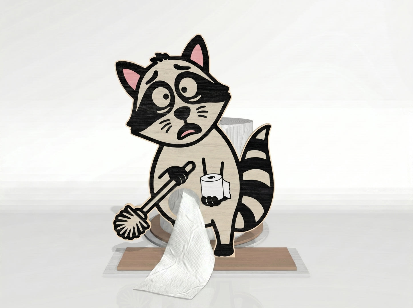 Animal Toilet Paper Holder SVG Bundle for Glowforge and xTool