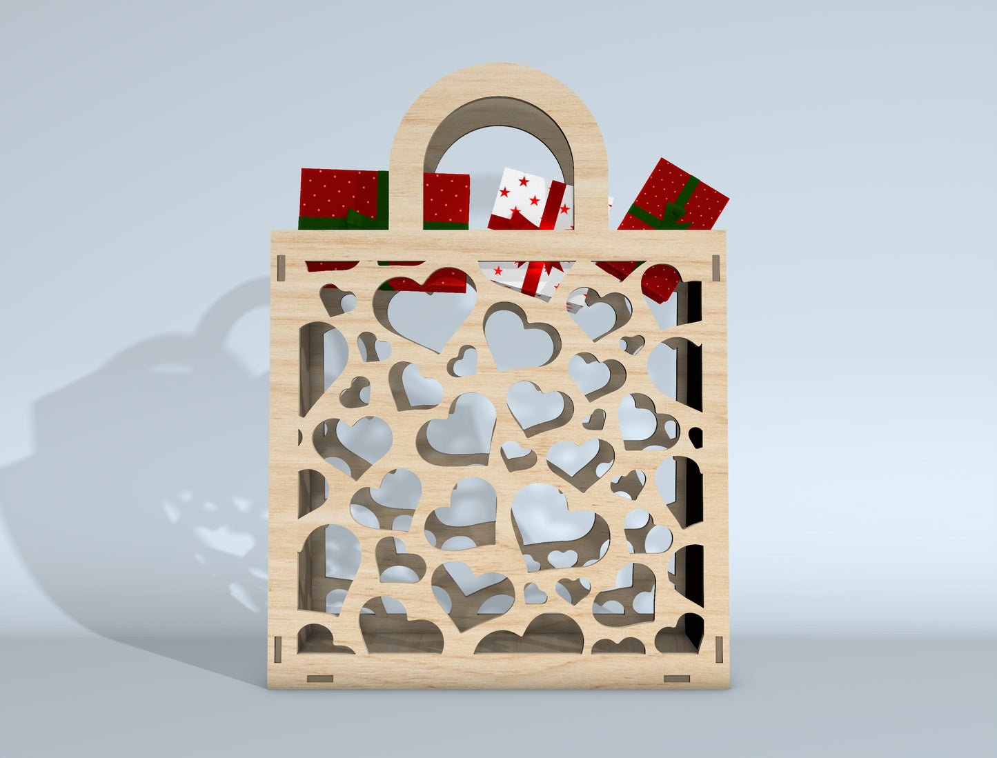Gift Bag SVG Bundle for Glowforge xTool Laser Cut Gift Box File