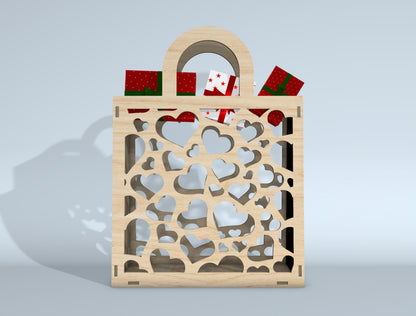 Gift Bag SVG Bundle for Glowforge xTool Laser Cut Gift Box File